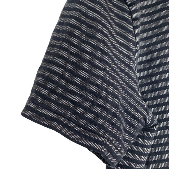 OUTERKNOWN Striped Textured Pocket T-Shirt Short Sleeve Organic Cotton Large - Picture 4 of 11